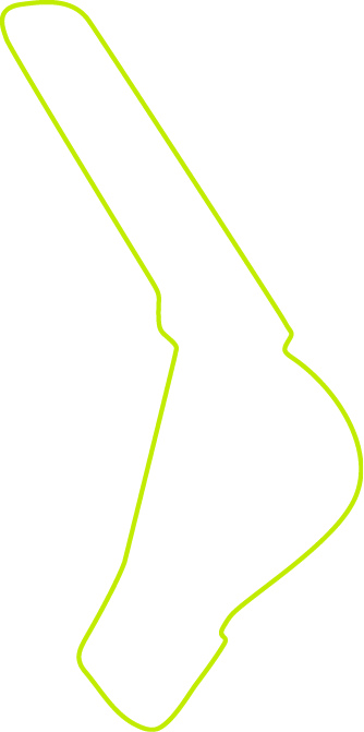 Track layout diagram of the Monza Circuit, Italy
